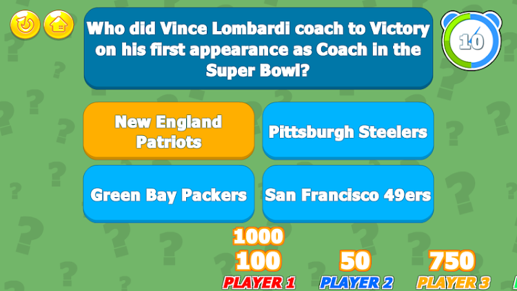 #4. Super Bowl Trivia Challenge (Android) By: LoadUpGames.com