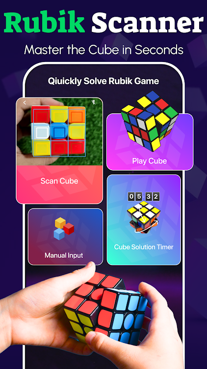 #6. Rubik's Cube Puzzle Solver app (Android) By: IObits Apps