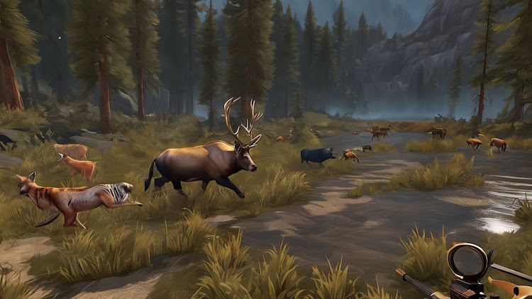 #2. Wild Animal Hunter Simulator (Android) By: Italy Games studios