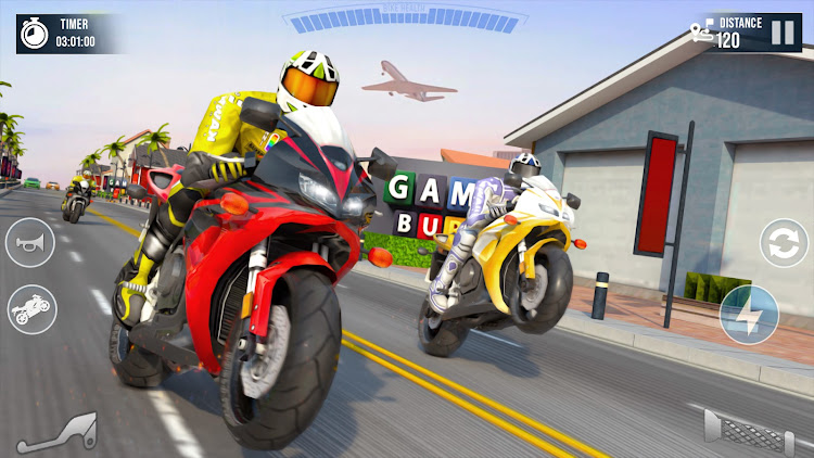 #10. Bike Racing 3D: Moto Bike Game (Android) By: Game Burg