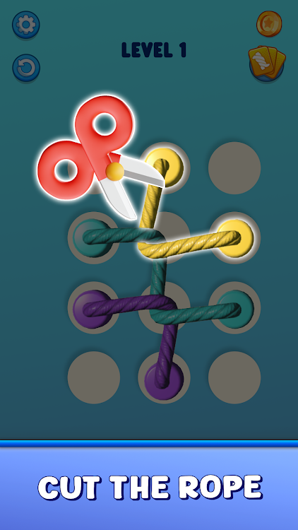 #2. Tangle Master 3D: Untie Rope (Android) By: Think Different FC.