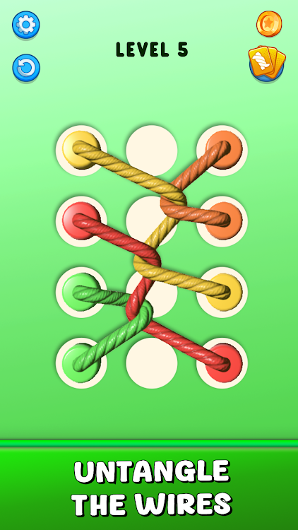 #3. Tangle Master 3D: Untie Rope (Android) By: Think Different FC.