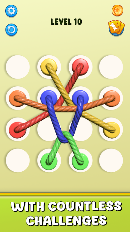 #4. Tangle Master 3D: Untie Rope (Android) By: Think Different FC.