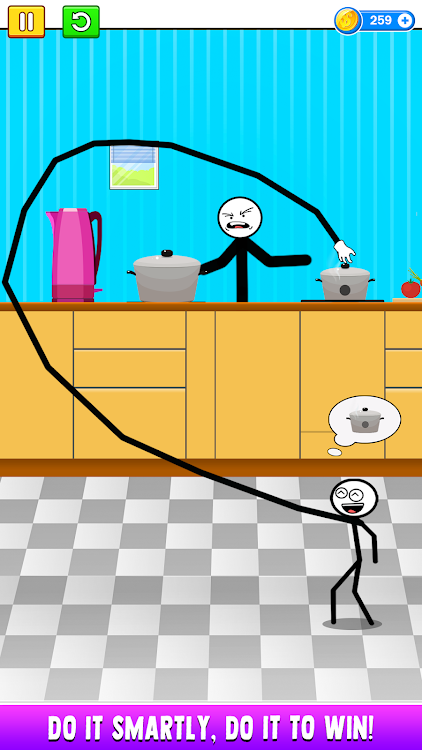 #3. Stickman Thief Puzzle Game 3D (Android) By: Fun Hyper Casual Games