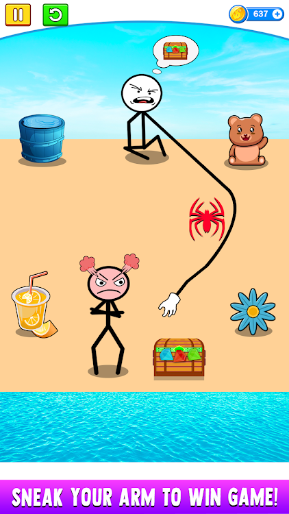 #5. Stickman Thief Puzzle Game 3D (Android) By: Fun Hyper Casual Games