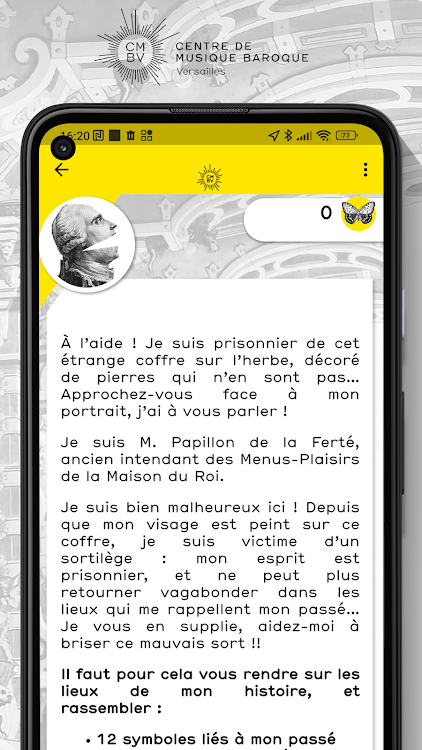 #3. La saga Papillon à Versailles (Android) By: Furet Company