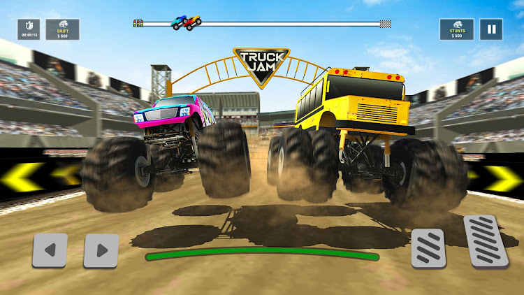 #7. Monster Truck Games - MTD (Android) By: Connect Game Studios - Car Racing Games