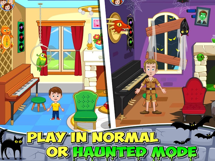 #5. My Town : Haunted House (Android) By: My Town Games Ltd