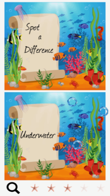 #6. Spot a Difference Underwater (Android) By: LynnRossMGC