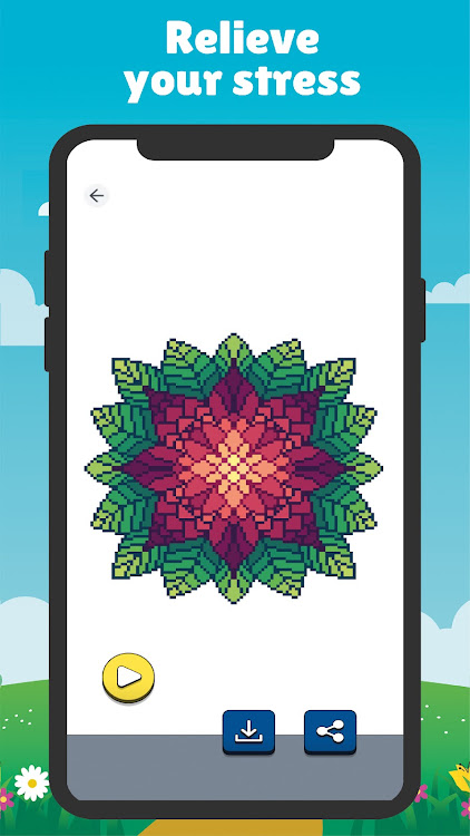 #7. So Pixel Art : Color By Number (Android) By: SFConsulting