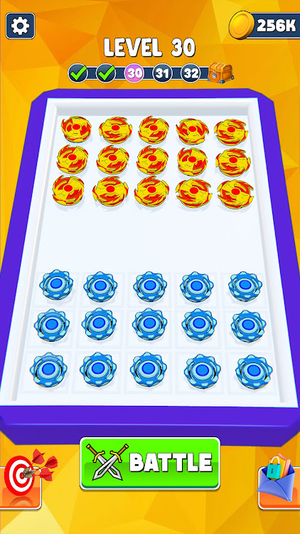 #4. Merge & Battle Spinner Game (Android) By: Dodgers Squad