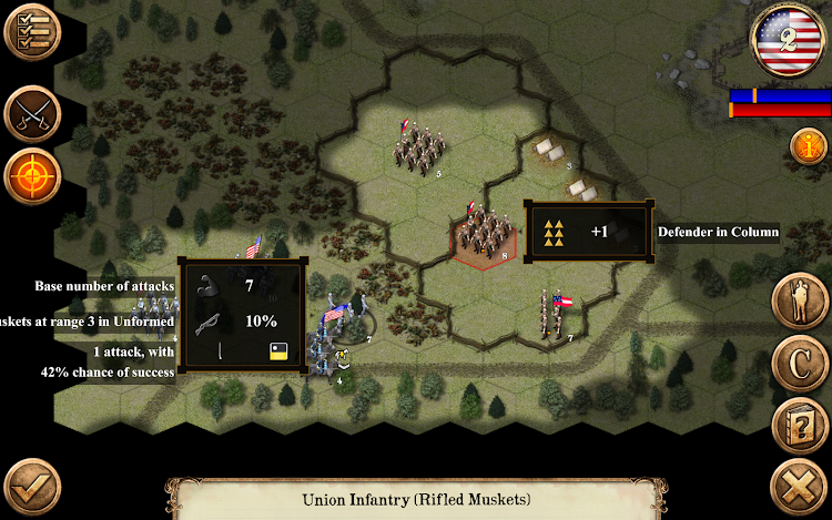 #4. Civil War: 1861 (Android) By: Hunted Cow Games