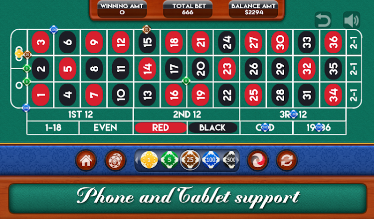 #7. Roulette (Android) By: DroidVeda LLP