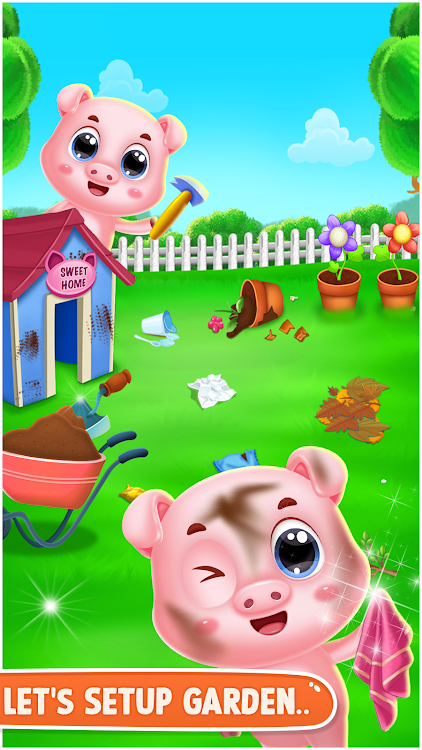 #4. pinky pig daycare salon games (Android) By: Pinky Pig Game