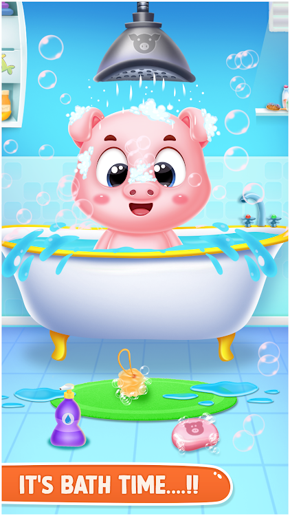 #5. pinky pig daycare salon games (Android) By: Pinky Pig Game