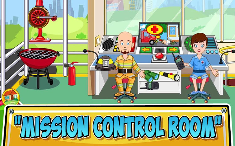 #4. My Town : Fire station Rescue (Android) By: My Town Games Ltd