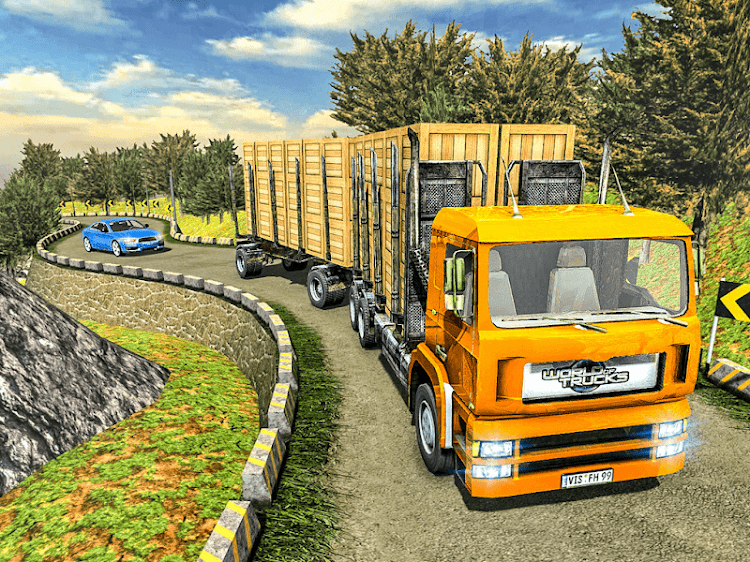 #9. Euro Cargo Transporter Truck (Android) By: Extreme Games Production