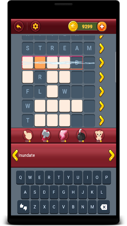 #6. Crossle: Crossword Puzzle Mix (Android) By: PocketStar