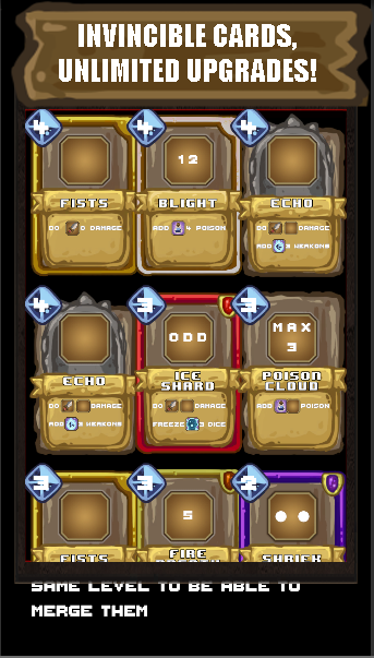 #5. Dice Dungeon: Deckbuilding RPG (Android) By: Pixel Card Game