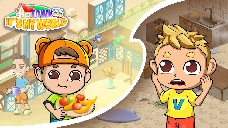 #4. Vlad&Niki Town. It's my World (Android) By: Hippo Kids Games