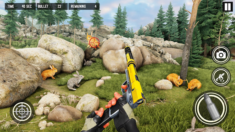 #3. Wild Rabbit Hunt Shooting Game (Android) By: Fun Fire Hero Adventure Games