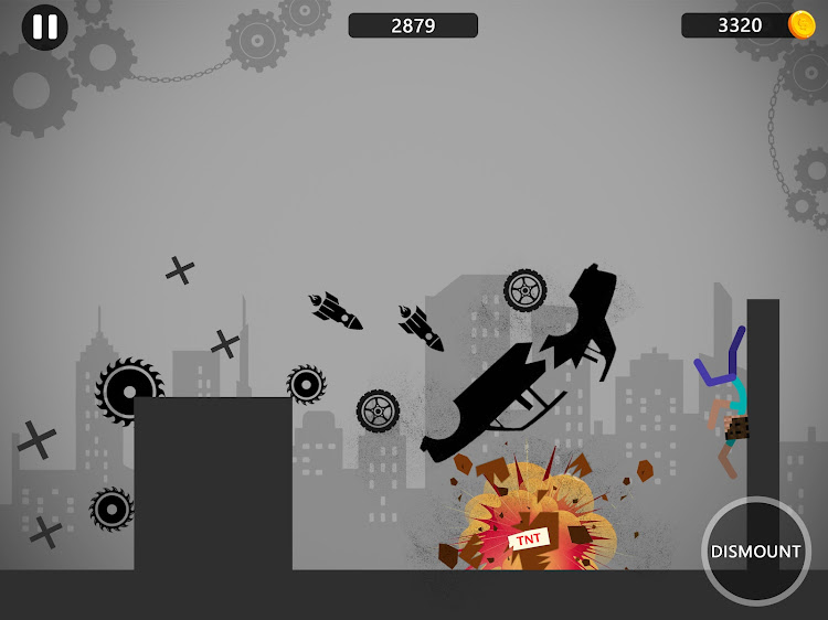 #4. Stickman Ragdoll Dismount Flip (Android) By: InfinityGames Studio