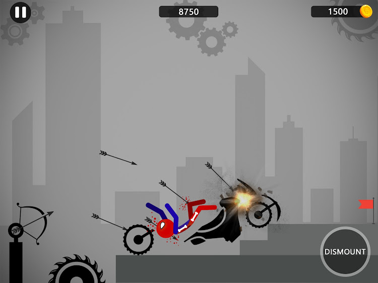 #9. Stickman Ragdoll Dismount Flip (Android) By: InfinityGames Studio