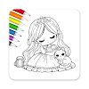 Princess & Doll Coloring Game icon