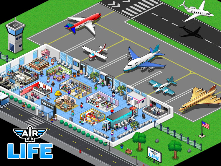 #9. Air Life: Aviation Tycoon (Android) By: Alphaquest Game Studio