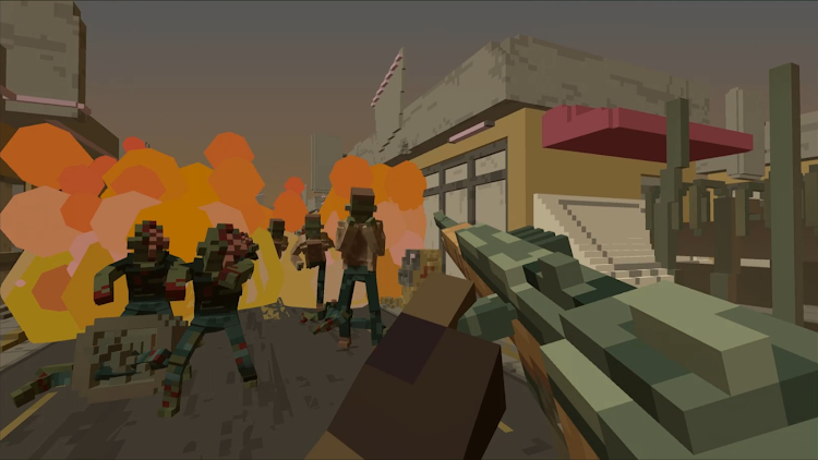 #3. VOXEL ZOMBIE FPS (Android) By: ゲームデベロップトレーニング