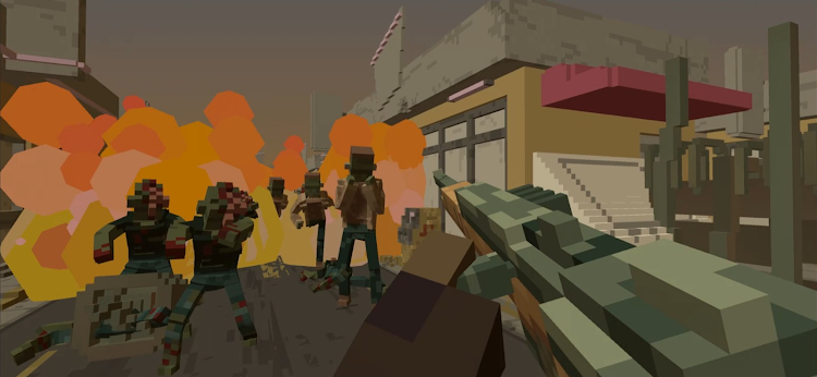 #4. VOXEL ZOMBIE FPS (Android) By: ゲームデベロップトレーニング