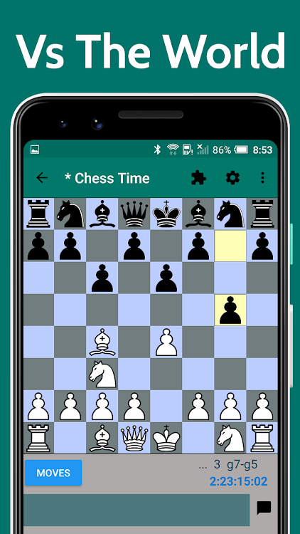 #4. Chess Time - Multiplayer Chess (Android) By: Haptic Apps, LLC