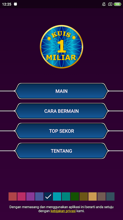 #2. Kuis Millionaire Indonesia (Android) By: Strukturkode Studio