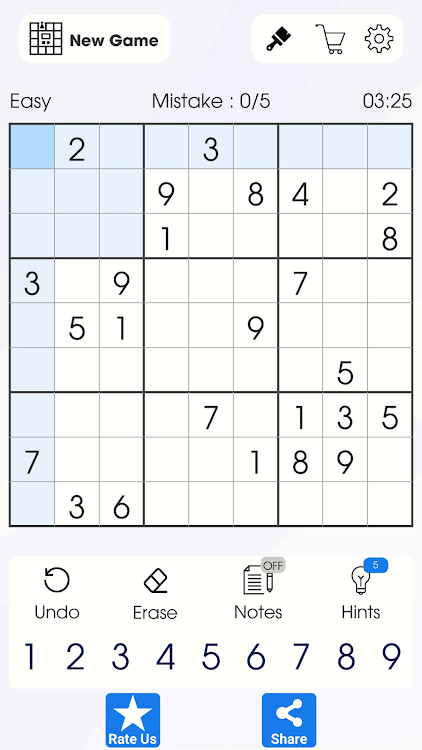 #7. Sudoku Fan (Android) By: Unikh Games