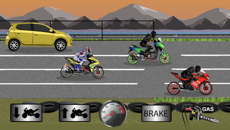 #6. Indonesia Drag Bike Racing (Android) By: Mari Berkembang