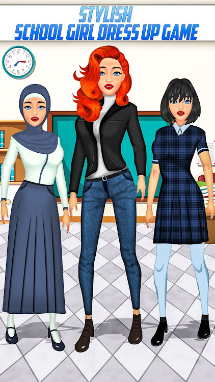 #7. School Girl Fashion Dress Up (Android) By: Game Barrels