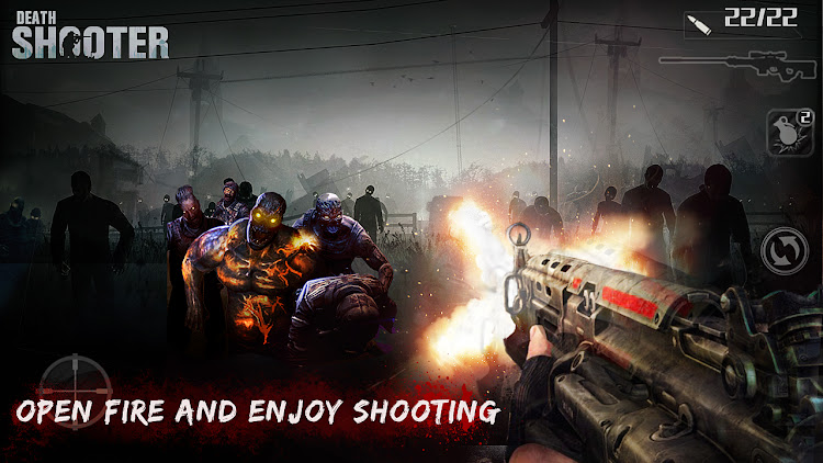 #5. Death Shooter 3D : CS & Zombie (Android) By: Icloudzone Shooter GAMES