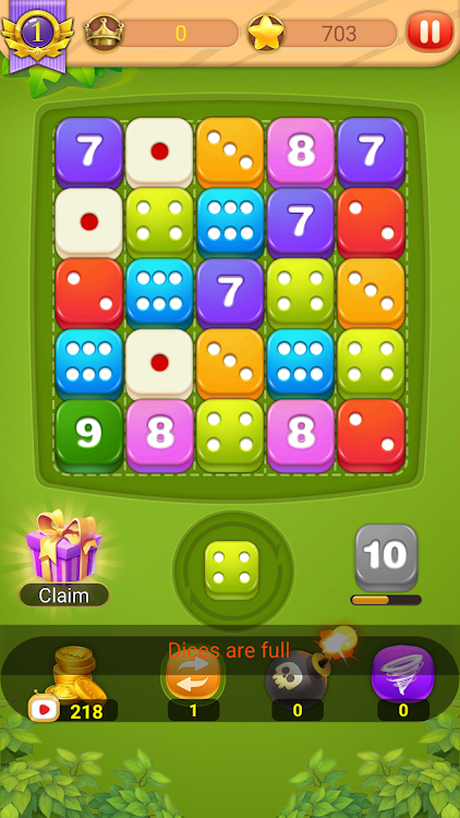 #7. Dice Pop:Merge Puzzle (Android) By: FireSword