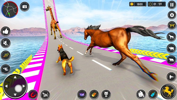 #2. GT Animal Stunt Simulator 3D (Android) By: Happy Family Studio