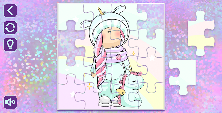 #5. Unicorn puzzles (Android) By: Girls Photo Editor