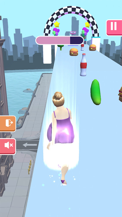 #2. Body Race 3D: Fat 2 Fit Run (Android) By: Dream Game Publishing