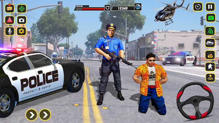 #5. Police Car Chase Gangster Game (Android) By: Fast Games Studio Ltd.