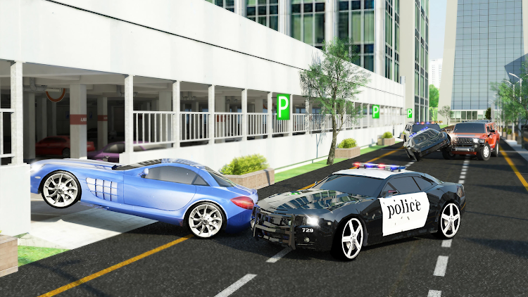 #6. Police Car Chase Driving Game (Android) By: Escape Games Studio