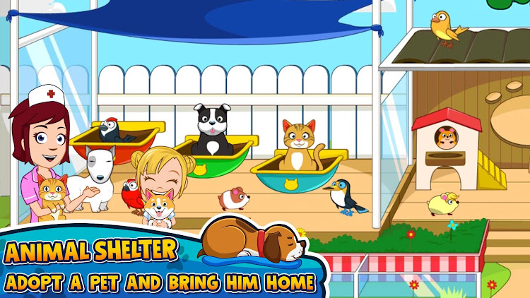 #4. My Town : Pets (Android) By: My Town Games Ltd