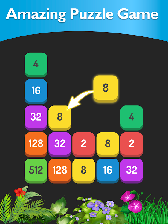 #7. Match the Number - 2048 Game (Android) By: Inspired Square FZE