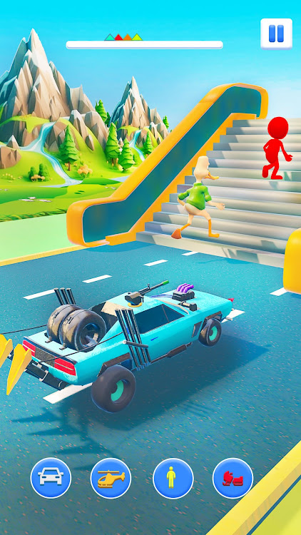 #3. Shape Shift Race Transform 3D (Android) By: Black Door Games