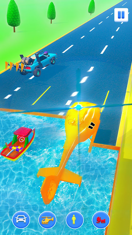 #8. Shape Shift Race Transform 3D (Android) By: Black Door Games