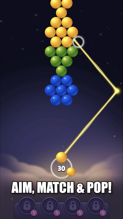 #4. Bubble Pop Sky! Puzzle Games (Android) By: Puzzle1Studio