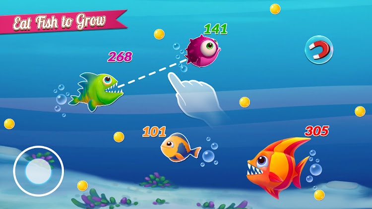 #5. Fish.IO Fish Games Shark Games (Android) By: Playful Pixel Studio