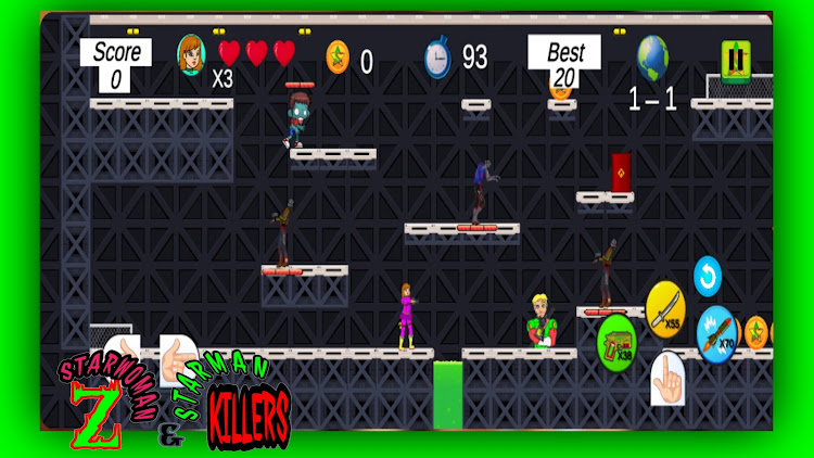 #4. Starwoman & Starman Z Killers (Android) By: R GAMES 2k19